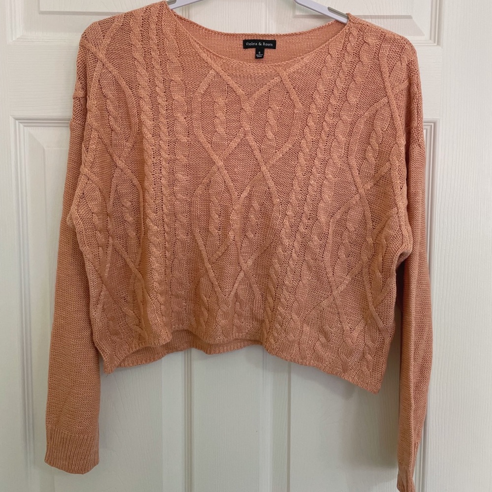 Cropped Pink Sweater